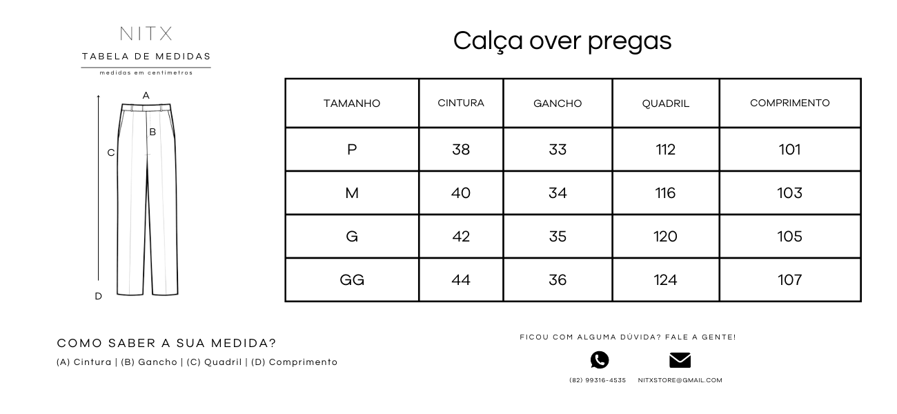 Calça Over Pregas Bege